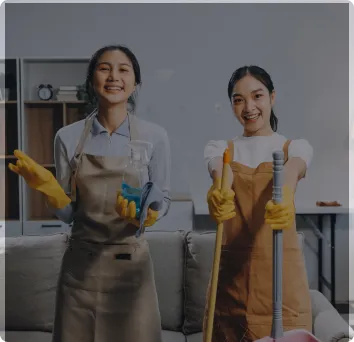 The Restore Plus cleaning team at work